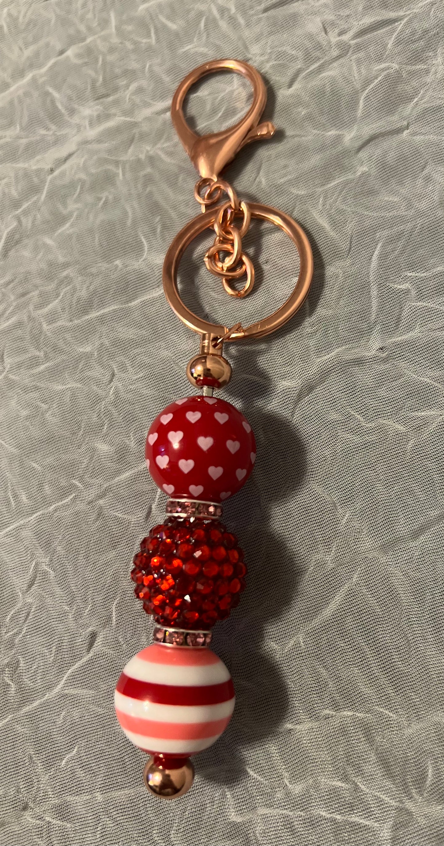 3 Bead Keychain