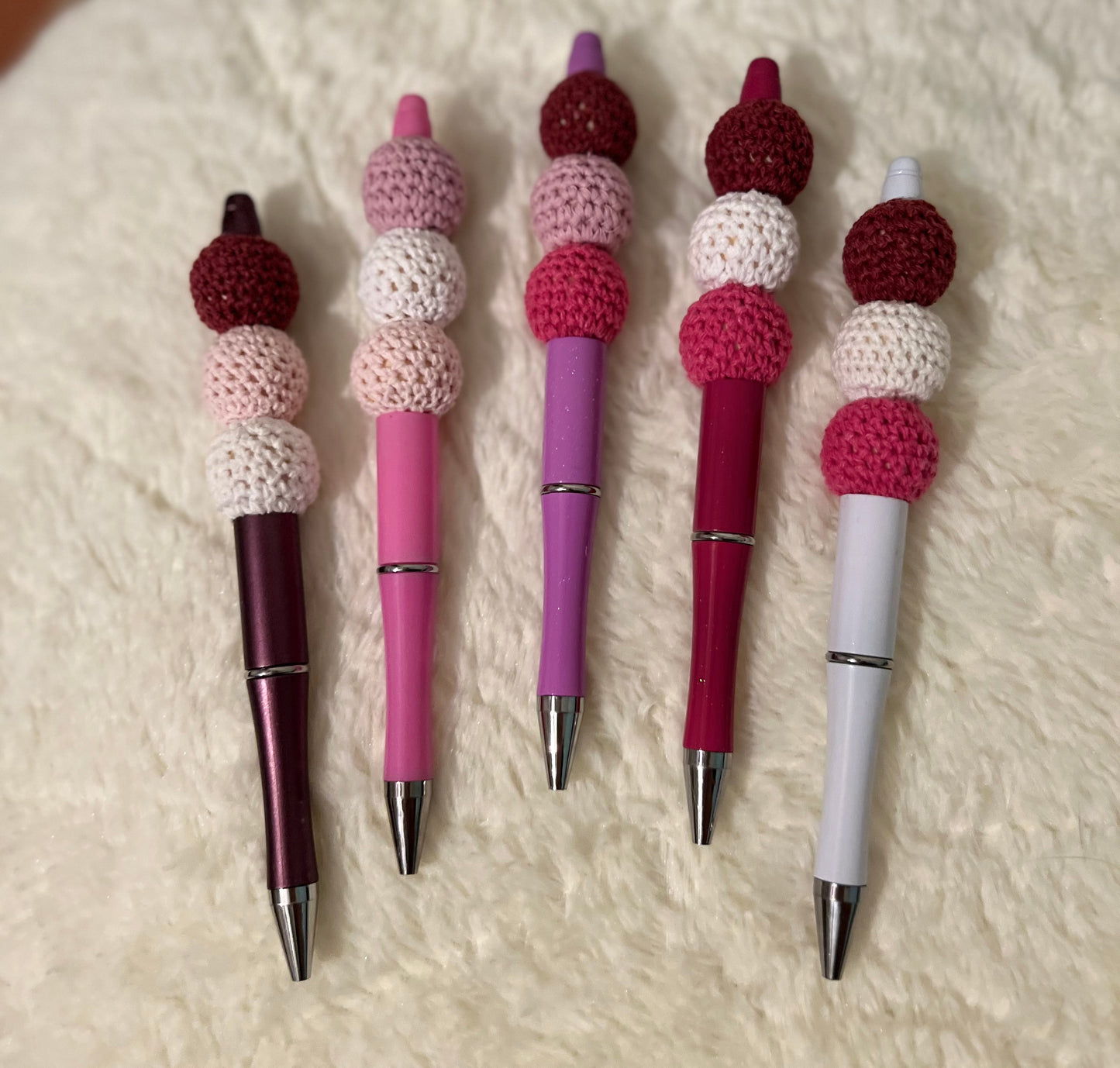 Beaded Crochet Pens