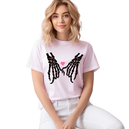 Skeleton Hands Boobie Shirt